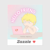 hello friend vinyl sticker (Vel)