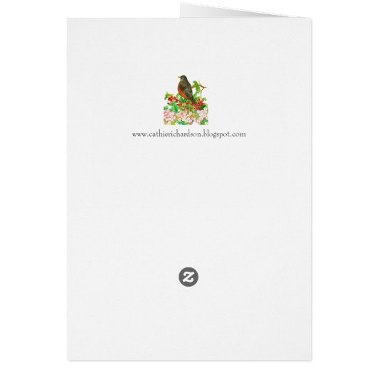 Hello from Connecticut American Robin State Bird (Achterkant)