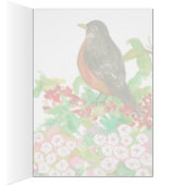 Hello from Connecticut American Robin State Bird (Binnen (Rechts))