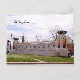 Hello from. Kalamazoo Briefkaart