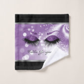 Hello Gorgeous - Beaux cils pourpres (Gant de toilette)