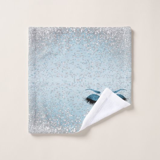 Hello Gorgeous - Eyelashes Glamourde - Bleu (Gant de toilette)