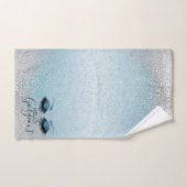 Hello Gorgeous - Eyelashes Glamourde - Bleu (Serviette à main)