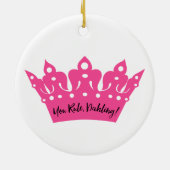 "Hello Gorgeous" Ornement céramique (Dos)