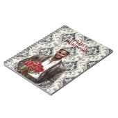 Hello Handsome Black Man Royal Romantic Red Roses Notitieboek (Linkerzijde)