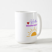Hello Kindergarten - Fun Teacher Coffee Mug (Devant droit)