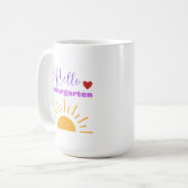 Hello Kindergarten - Fun Teacher Coffee Mug (Devant gauche)