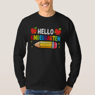 Hello Kindergarten Squad My First Day Of Kindergar T-shirt