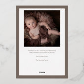 Hello Little Two Photo Baby Faire-part de naissanc (Verso)