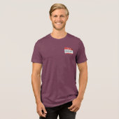 Hello: My Name Is Go To Hell! Tri-Blend Shirt (Voorkant volledig)