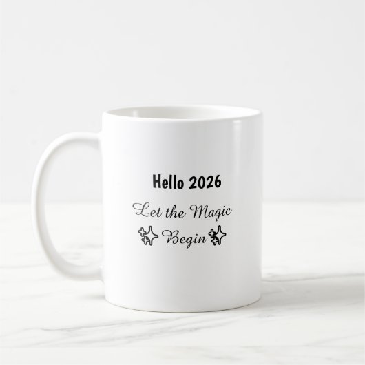 Hello New Year Mug Koffiemok (Links)