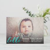 Hello Photo Baby Faire-part de naissance (Debout devant)