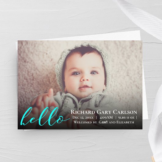 Hello Photo Baby Faire-part de naissance