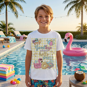 Hello Pool Party Gele Caro T-Shirt 