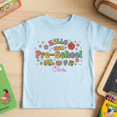 Hello Pre-School Retro Groovy Icons Personalized N