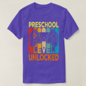 Hello Preschool Level Unlocked Video Game Back to T-shirt (Design voorkant)