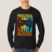 Hello Preschool Level Unlocked Video Game Back To T-shirt (Voorkant)