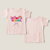 Hello Preschool T-shirt - Preschool T-shirts (Design Recto & Verso)