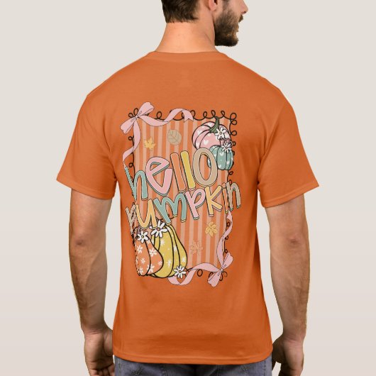 Hello Pumpkin Fall season T-shirt (Achterkant)
