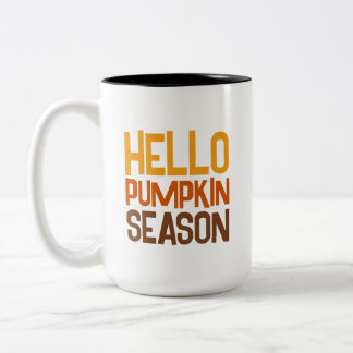 Hello Pumpkin Season Tweekleurige Koffiemok
