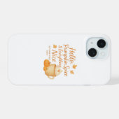 Hello, Pumpkin Spice & Everything Nice Case iPhone 15 Hoesje (Achterkant horizontaal)