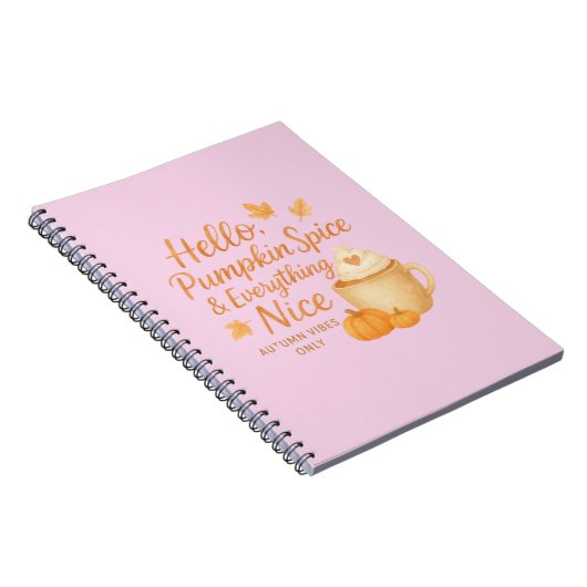Hello, Pumpkin Spice & Everything Nice Journal (Côté Droit)