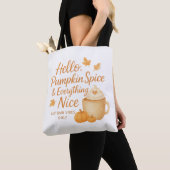Hello, Pumpkin Spice & Everything Nice Tote Draagtas (Dichtbij)