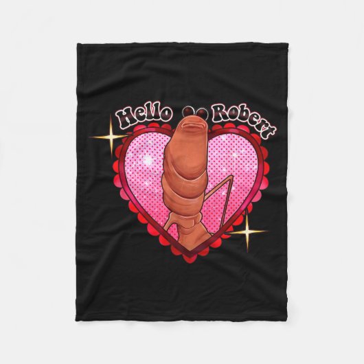 Hello Robert It's Ing Me Off Marcus The Worm  Fleece Deken (Voorkant)