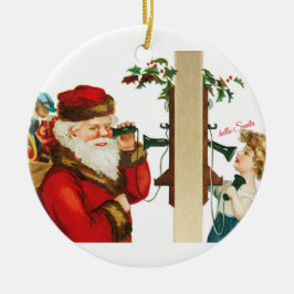 Hello Santa Keramisch Ornament