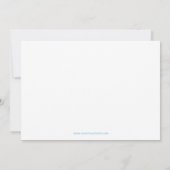 Hello Script Photo - Faire-part de naissance (Dos)