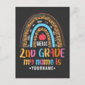 Hello Second Grade Back To School Gift Briefkaart (Voorkant)