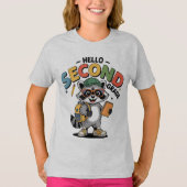 Hello Second Grade Coquette Bow Teacher Girl T-shirt (Voorkant)