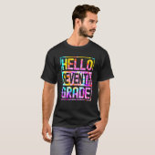 Hello Seventh Grade Back to School 7th Grade Teach T-shirt (Voorkant volledig)