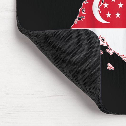 Hello Singare I Love Singare Map Flag Proud Singar Muismat (Hoek)