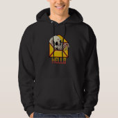 Hello Skull Skeleton Mail Postal Service Postman M Hoodie (Voorkant)