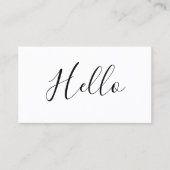 HELLO Social Media Icons Carte de visite réseau (Devant)