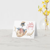 Hello Spring - Carte (Fleur jaune)