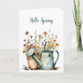 Hello Spring - Carte de remerciements (Devant)