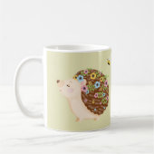 Hello Spring Floral Hedgehog Mug – Cute Bee & Flow (Gauche)