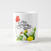 Hello Spring Floral Mug - Coupe de café de saison (Devant)
