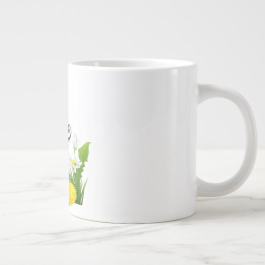 Hello Spring Floral Mug - Coupe de café de saison (Droite)