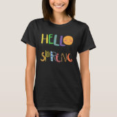 Hello Spring Fun Happy Spring T-shirt (Voorkant)