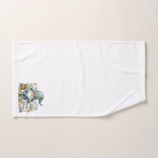 Hello Spring Gnome Towel Trio (Serviette à main)