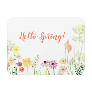 Hello Spring Magnet