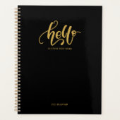 Hello Stylish Black & Gold Calligraphie Script (Devant)