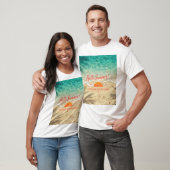 Hello summer beach sunset graphic t-shirt (Unisexe)