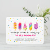 Hello Summer Birthday Party Feestdagenkaart (Staand voorkant)