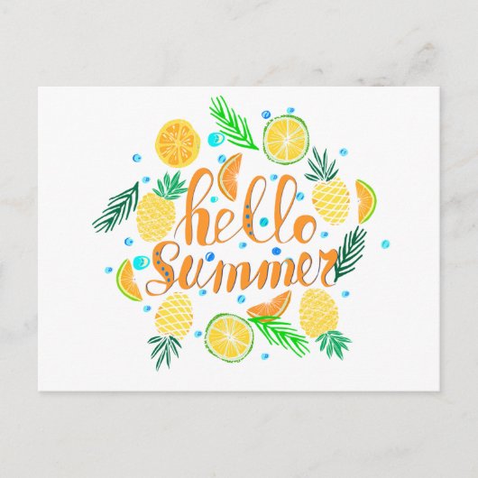 Hello summer briefkaart (Voorkant)