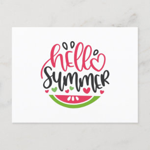 Hello summer briefkaart