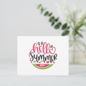 Hello summer briefkaart (Staand voorkant)
